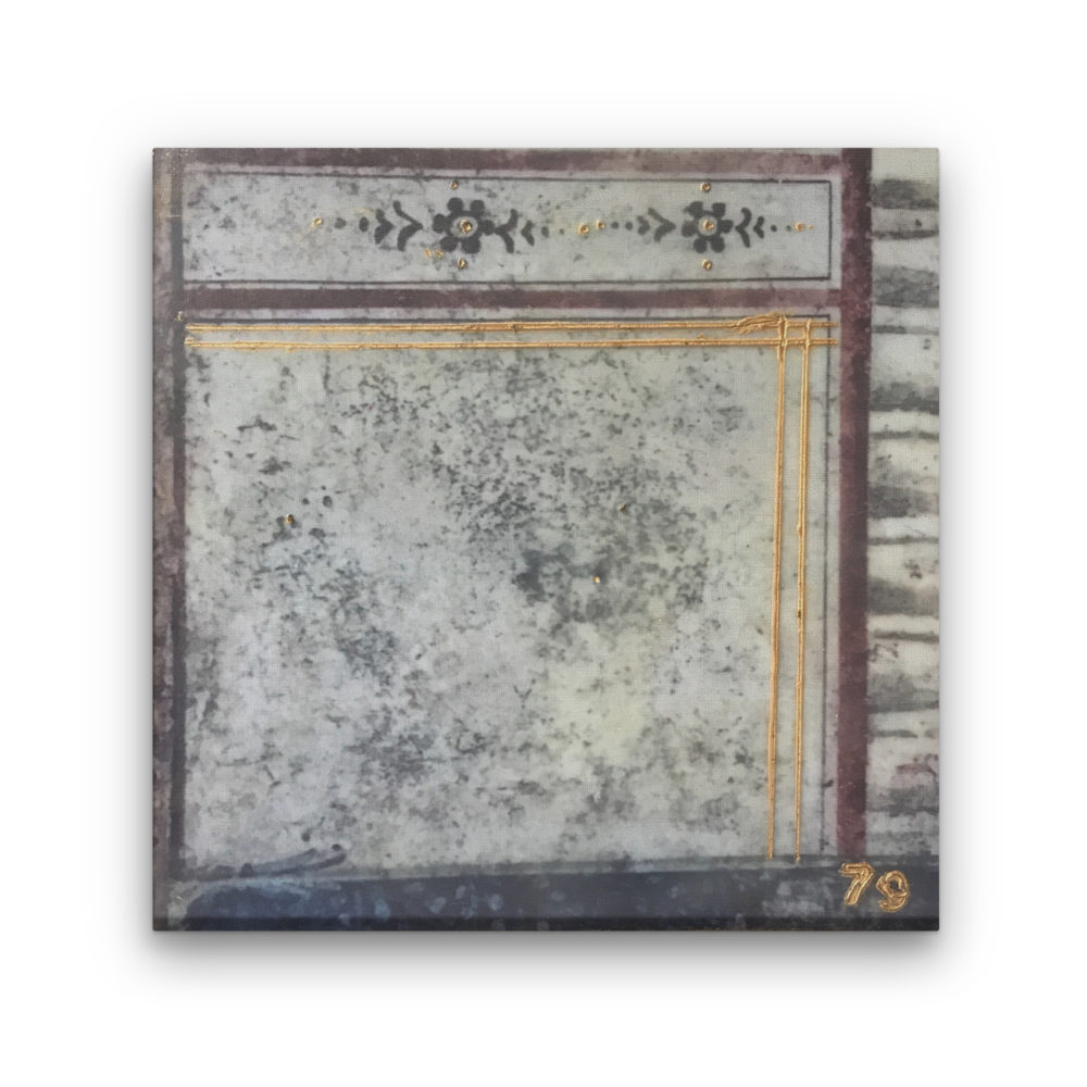 Pompeii XI Photo Encaustic Art Box Lid